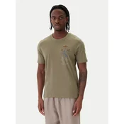 Aeronautica Militare Majica 261TS2543UJ00686 Zelena Regular Fit