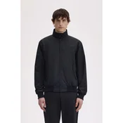 Fred Perry za moške. J7320 Jakna Harrington črna (XL), Črna, Priložnostno, Bombaž