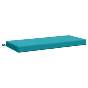 Vidaxl Blazina za klop SOEST 100% poliester Turkizna 110 x 50 x 8 cm