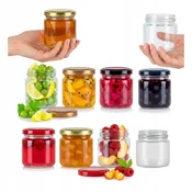 shumee Steklen kozarec 100 ml za sladico z medom, marmelado, darilni sokovi, kozarci z medom 10 kosov.