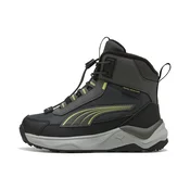 PUMA Evolve 2.0 High Boots Kids, Shoes, Shadow Gray/Sunny Lime/Black, 28
