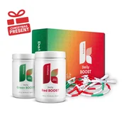 Kompava Daily Green BOOST + Daily Red BOOST prehransko dopolnilo + kolebnica