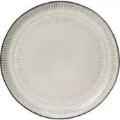 Plošča KO-Q97001520 desertni set 6 kosov 21 cm siva lončevina