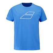 Moška majica Babolat Exercise Message Tee Malibu Blue M