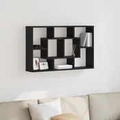 Polica na zidu Crni hrast 85 x 16 x 52,5 cm Konstruirano drvo