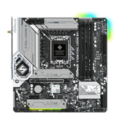 Asrock B760M Steel Legend WiFi, Intel, LGA 1700, Intel® Core™ i5, Intel® Core™ i7, Intel® Core™ i9, DDR5-SDRAM, 128 GB, DIMM