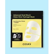COSRX Hidrogelna maska s polžjim mucinom Advanced Snail Mucin Glass Glow Hydrogel Mask - 34 g/1 kos