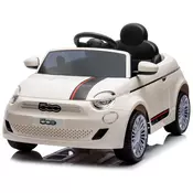 Automobil na akumulator Fiat 500 elektro - biser, slonovača