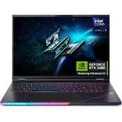 Acer Gaming laptop Predator Helios 18 AI PH18-73-969S, Intel Core Ultra 9 275HX, 18 WQUXGA IPS Mini LED, RTX5090, 96GB, 2TB + 2TB PCIe NVMe SSD, Crni