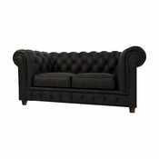 Sofa crni baršun 178 cm Cambridge - Ropez