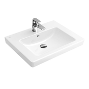 VILLEROY  BOCH umivalnik z luknjo in prelivom 600x470 mm SUBWAY 2.0 VANITY 7113 60 01 Alpin White