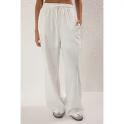 Trendyol Milla Ženske pantalone TWOSS25PL00121, Bele