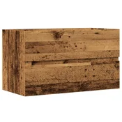 Vidaxl Omarica za umivalnik starinski les 90x38,5x45 cm inž. les
