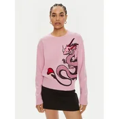 Pinko Pulover Calancola 102875 A1LM Roza Regular Fit