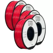 Professional Lab 5x ASA rdeč filament 1,75 mm | Prof. Lab | 1 kg UV-odporen material za 3D tiskanje
