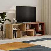 HANAH HOME TV polica Glis Sapphire Oak Cinnamon