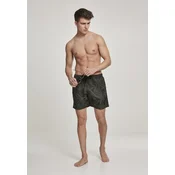 Palm/olive swim shorts