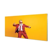 tulup.si Slika na akrilnem steklu Človek plaid ustrezala 125x50 cm 4 obešalnika