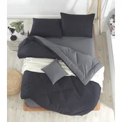 Lessentiel Maison Komplet posteljina Mix, 220x240 cm, Crna-Tamnosiva
