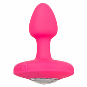 Cal Exotics – Cheeky Gems Vibrating Butt Plug S - Roza