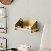 Hanah Home Zidna polica Medium Arm, 40x20x19 cm, Zlatna boja