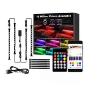 ELMARK Pametni LED trak RGB Bluetooth z upravljanjem glasbe - avto komplet