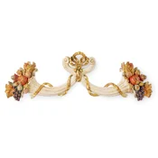 Casa Padrino luxury baroque wall ornament cream white/multicolored/gold - Magnificent solid wood wall decoration ornament in baroque style - Baroque wall decoration - Made in Italy