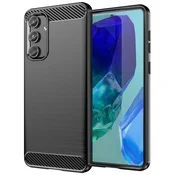 GS Ovitek za Samsung Galaxy M55 5G, karbonski, črn