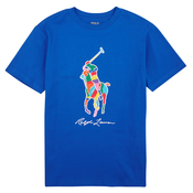 Polo Ralph Lauren Majica, plava / svijetloplava / crvena / bijela