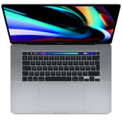 Obnovljeno MacBook Pro Touch Bar 16 2019 Core i9 2,4 Ghz 64 Gb 1 Tb SSD Space Grey, (20530373)