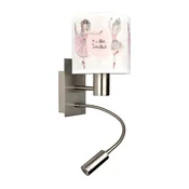 Brilagi - LED fleksibilna lampa BOBO 1xE27/25W/230V + LED/3W mat. hrom/bela/ružicasta/pak.