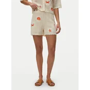 Vero Moda Kratke hlače iz tkanine Esmey 10350992 Svetlo bež Regular Fit