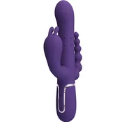 PRETTY LOVE PRETTY LOVE - CAMMY TROJNI VIBRATOR MULTIFUNKCIJSKI 4 V 1 VIJOLIČEN, (22117038)