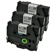 Komplet Brother TZe-S241/TZ-S241/PT/P-Touch 18mm, močnejše lepilo (strong adhesive), kompatibilni trakovi (3) - črn izpis/bel trak