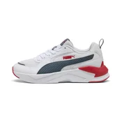 PUMA X-Ray 4 Sneakers Youth, Shoes, White/Evening Blue/Red, 37.5
