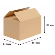TRANSPORTNA KARTONSKA ŠKATLA TRISLOJNA 194x144x138mm
