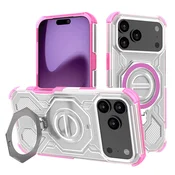 Hibridna maska Carbon Shield Pro za iPhone 17 Pro Max - pink transparent