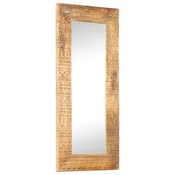 Rucno izrezbareno ogledalo 110 x 50 x 2,5 cm masivno drvo manga