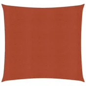 Vidaxl Senčno jadro 160 g/m2 terakota 2,5x3 m HDPE