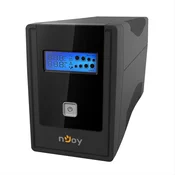 NjOI Napa?anje Ups 650va/360v cadu 650,2kshuko rezervna bateri?a, disple?, ?ednofazni, usb