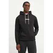 Pulover DC moška, črna barva, s kapuco, ADYFT03390