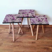 Hanah Home Set klub stocica 3Shp13, 3 komada, Šarena