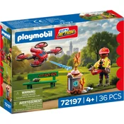 PLAYMOBIL 72197 - gasilski dron za gašenje - 1 k.