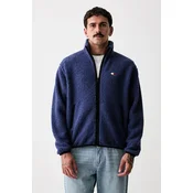 Tommy Jeans Prehodna jakna Tommy Badge Relaxed Zip-thru  encijan