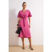 Trendyol Milla Ženska haljina Twoss23El01543, Roze
