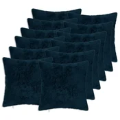 Vidaxl Prevleka za blazino 12 kos HEERLEN Temno modra 45 x 45 cm