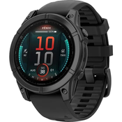 GARMIN pametni sat Fenix E (47mm), slate gray steel/black remen