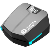 Canyon GTWS-2 gaming bežicne slušalice, Bluetooth, USB-C, crna (CND-GTWS2B)