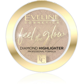 EVELINE COSMETICS kompaktni osvetljevalec - Feel The Glow Diamond Highlighter - Beach Glow