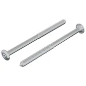 Vidaxl Vijak 2 szt. srebrna M6 x 85 mm Jeklo